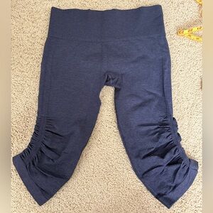 Lululemon Heathered Purple Seamless Capri Leggings